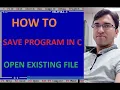 How To Save C program How To Open a program C program by Ashok Singh HELPFUL GUIDE ASHOK
