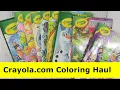 Crayola Coloring Book Marker Haul Unboxing PaulAndShannonsLife