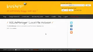 SQLiteManager Local File Inclusion