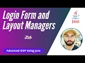 Login Form Layout Managers Advanced OOP Using Java Lecture 12