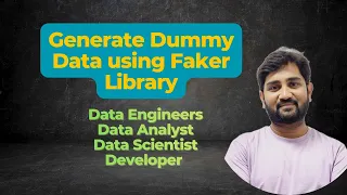 Generate Dummy Data using Faker Library For Projects