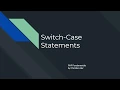 PHP Switch Case Statements
