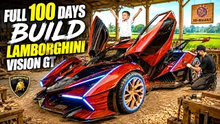 He Built 3 Wooden Lamborghinis for His Son… Unbelievable
