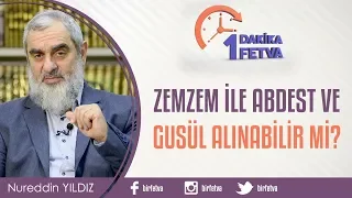 Zemzem ile abdest ve gusül alınabilir mi?