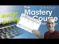 Lesson The environment - Manage Security