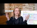 My weekly planning routine college student edition