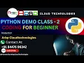 Demo class 2 of Python Introduction Variables Print function Datatypes