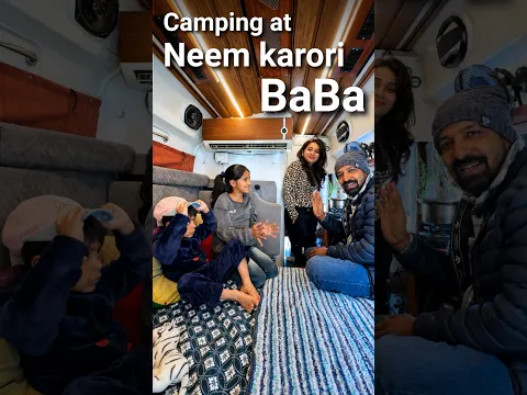 Camping at baba neem karori in our CAMPER VAN 😍🙏🏻#ghumakkadbugz #hanumanansh #vanlifeindia