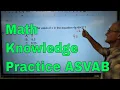 ASVAB Mathematical Knowledge Practice Test 2025