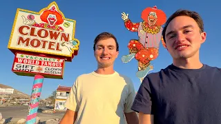 we stayed at the clown motel for some reason (help)