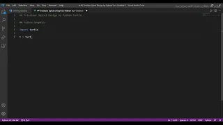 Tricolour Triangular Spiral Design Using Python Turtle Python Coding Programming