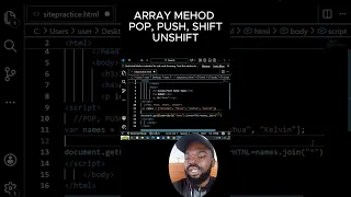 JavaScript Array Methods Explained pop push shift unshift with Examples