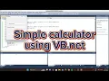 Simple Calculator using VB net - step by step