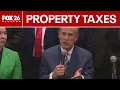 Governor Greg Abbott joins Galveston County Commissioners to discuss property tax proposal