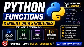 Python Functions Data Structures Explained Lists Sets Dictionaries Data Engineering