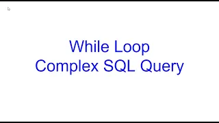 While Loop and Complex SQL Queries Learn Python From Scratch 11 Kovolff