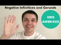 Negative Infinitives and Negative Gerunds English Grammar in Use