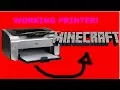 Minecraft-Working Redstone Printer-Showcase