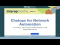 ChatOps for Network Automation Interop 2020