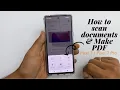 Google Pixel 7 Pro How to scan document and make it pdf