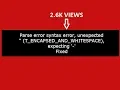 Parse error syntax error unexpected T ENCAPSED AND WHITESPACE expecting in php Fixed