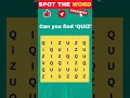 Crossword - Can you spot the word QUIZ in 5 seconds