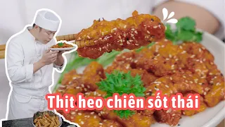 Thịt heo chiên giòn sốt cay kiểu Hoshi, fan Hàn, Thái, VIỆT mình chắc cũng đều thích😋