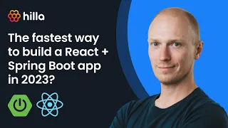 Full-stack React Spring Boot app tutorial 2023 Java TypeScript Hilla