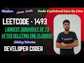 Longest Subarray of 1 s After Deleting One Element LeetCode 1493 Java Code Developer Coder