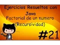 Factorial de un numero Recursividad Resuelto con Java