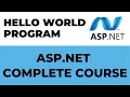 Hello world program in Asp net Asp net Complete Course
