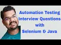 Top Automation Testing Interview Questions with Selenium Java Crack Your QA Interview