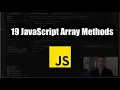 19 Javascript Array Methods
