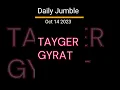 Daily Jumble Oct 14 2023 Jumble Answers for 2023