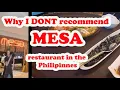 Mesa restaurant Find out what he said
