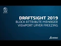 DraftSight 2019 Block Attribute Manager and Viewport Layer Freeze