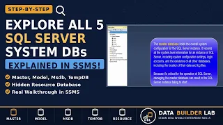 The 5 SQL Server System Databases You Need to Know
