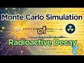 Radioactive Decay simulation with Monte Carlo Method Chaos or Pattern