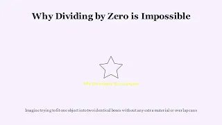Zero Division Error Why Dividing By Zero Is Impossible