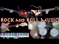 Download Lagu Rock and Roll Music - Guitars, Bass, Drums \u0026 Piano Cover | Instrumental w/Lyrics