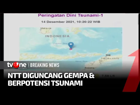 [BREAKING NEWS] NTT Diguncang Gempa, Peringatan Dini Tsunami Dikeluarkan BMKG