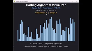 Sorting Algorithm Visualizer Python Pygame Project