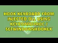 Hook keyboard from injected DLL using KeyboardProc SetWindowsHookEx