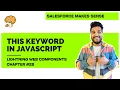 This Keyword in JavaScript Chapter 28 Lightning Web Components