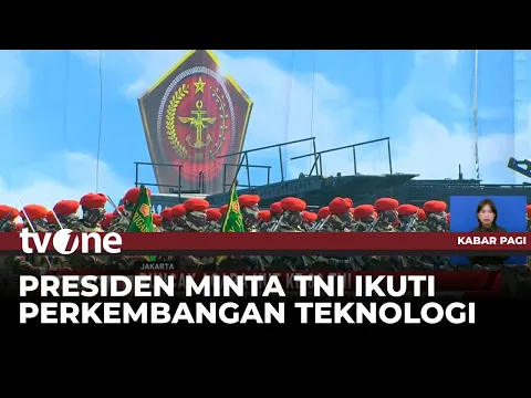 Presiden Prabowo Subianto Ucapkan Terimakasih kepada Prajurit di Acara HUT ke-80 TNI