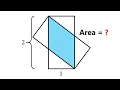 What is the area when these two rectangles overlap