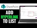 How to Add Hyperlink in SharePoint List 2025 EASILY