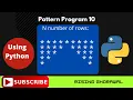 Python Program to print star Pattern in Hindi Star Pattern program in Python in Hindi Class 11