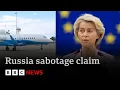Download Lagu Russia accused of sabotaging EU chief’s plane by jamming GPS | BBC News
