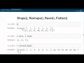 Numpy Tutorial Shape Reshape Ravel Flatten